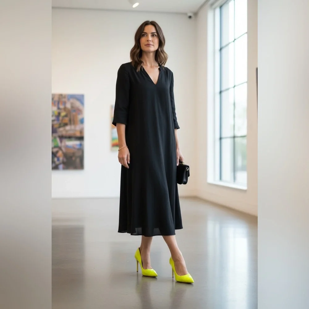 Steve Madden Vala-C neon yellow crocodile-embossed pumps - Picture 3 of 11
